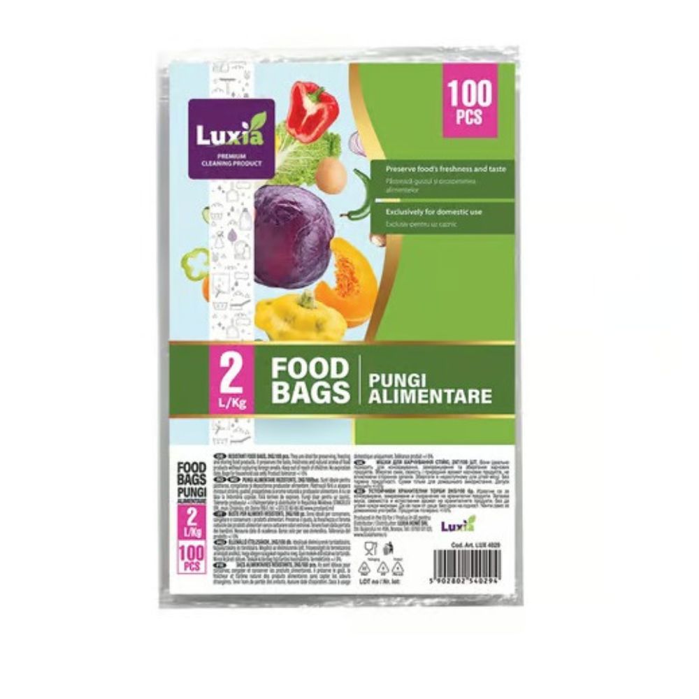 Pungi alimentare  ldpe Luxia 100 buc